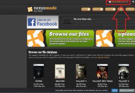 Описание программы Mod Manager Как открывать в играх возможность добавления модов через Nexus mod manager